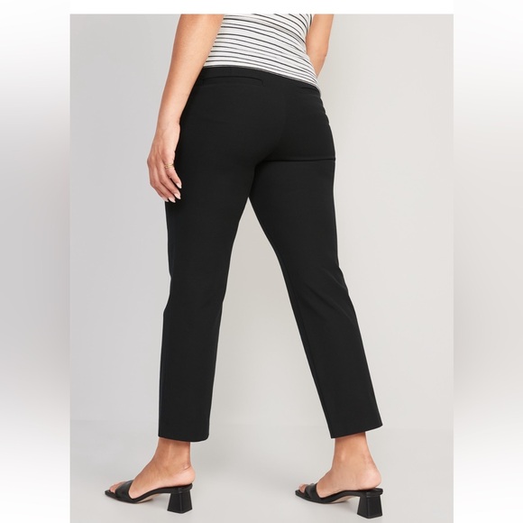 Maternity Old Navy Full Panel Black Ankle Pants - Picture 2 of 2